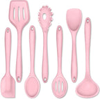 P&P CHEF Silicone Cooking Utensils Set of 7, Heat-proof Kitchen Utensils Set by PPCHEF