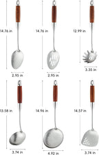 Izurok 18/10 Stainless Steel Kitchen Utensils Set, 6 Piece Cooking Utensils - Image 2