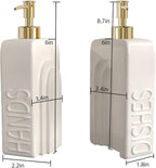 Soap Dispenser Set with Gold Stainless Steel Pump and a Funnel, 2 Pack Modern - Image 5