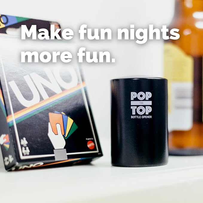 Pop-the-Top Beer Bottle Opener: Automatic Bottle Cap Opener, Push Down Pop Off - Image 7