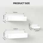 Nieifi Adhesive Wall Shelf, Shower Shelves, Shower Organizer - Image 2