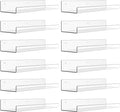 upsimples 12 Pack Acrylic Shelves Wall Organizer and Storage, Toy Cars by upsimples