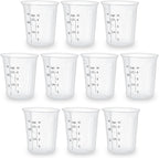 Silicone Measuring Cups Set 10Pcs 125ml by SwigranceQualityCreativity