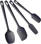 ChefAide 4 Pieces Silicone Spatula Set, Food Grade Rubber Spatula, Upgrade by ChefAide