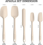 Coukre Silicone Spatula Set of 5, High Temperature Resistant, Food Grade - Image 2