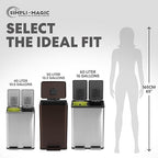 Simpli-Magic 50 Liter / 13.2 Gallon Soft-Close, Smudge Resistant Trash Can - Image 3