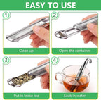 Stainless Steel Tea Diffuser, 2026 Upgraded Tea Pipe Infuser - Image 4