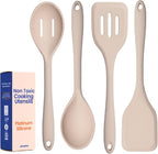 Non-Toxic Platinum Silicone Kitchen Utensil Set of 4 – Non-Scratch Cooking by Ziruma