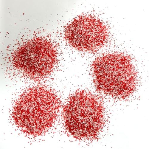 Edible Valentine Themed Sanding Sugar Sprinkles 142g/ 5.01oz Red White Sanding Sugar for Baking and Decorating Topping Cake Cookie Cupcake Topper Ice Cream Supplies - Image 5
