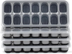 Ice Cube Tray 4 Pack, Easy-Release & Flexible 56 pcs Silicone Ice Cube Trays by Jrisbo