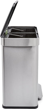 Amazon Basics Dual Compartment Recycling Trash Can - Image 2