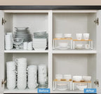 NEX Kitchen Cabinet and Counter Shelf Organizer, Stackable & Expandable - Image 3