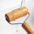 Small Rolling Pin, Wooden Dough Roller, Non-Stick Pizza Roller, T Type Rolling - Image 3