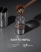 FORLIM Rechargeable Electric Salt and Pepper Grinder Set, Dual-Speed Control - Image 7