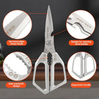 Kitchen Scissors Set Stainless Steel Kitchen Shear Heavy Duty Sharp Poultry - Image 3