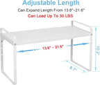 Set of 2 Expandable Cabinet Shelf Organizer, Stackable Kitchen Countertop - Image 2