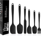 Silicone Spatulas Set of 6, Rubber Spoon Spatula Heat Resistant Spoonula One by MOACC