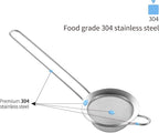 304 Stainless Steel 3.15 inch Fine Mesh Strainers - Image 2