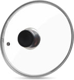 10.25 Inch Glass Lid for Frying Pan Tempered Glass Pot Lid by Unknown