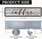 Coffee Metal Tin Signs, Fresh Brewed Coffee Served Daily Sign, Coffees - Image 2