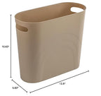 rejomiik Small Trash Can, 3.5 Gallon Slim Garbage Can Plastic Waste Basket - Image 8