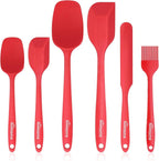 NileHome Silicone Spatula Set 6 Packs Food Grade Kitchen Utensils by NileHome
