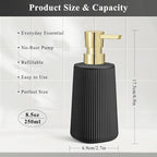 Black and Gold 2 Pack Hand Soap Dispensers Set - Image 6