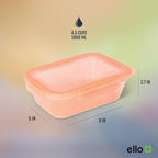 Ello Snap & Nest 10-Piece 4.5 Cup Plastic Meal Prep Set, Reusable Food - Image 7