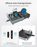 SUNLY Expandable Dish Drying Rack, Versatile Brackets - Image 4
