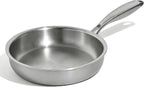 Umite Chef 5 Ply Stainless Steel Frying Pan 8 inch, Non Toxic Professional by UmiteChef