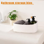 OIAHOMY 4 Pack Storage Baskets for Organizing, Small Bins for Shelves, Cute - Image 3