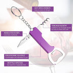 Ziliny 24 Pcs Bottle Opener Keychain Bulk Wine Bottle Beer Opener Keychain - Image 2