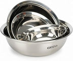 GEDO Stainless Steel 4 Piece Mixing Bowls Set, SUS316 Metal Nesting Bowls by GEDOGuardianofFamilyHealth