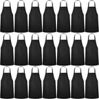 Foaincore Bib Aprons, Unisex Apron No Pocket Bulk Machine Washable Plain Aprons by Foaincore