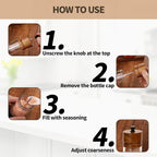 Salt and Pepper Grinder Set, Manual Salt Pepper Mills Grinders - Image 4