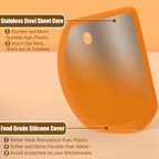 Sapid Flexible Curved Edge Silicone Bowl Scraper, Food Grade Dough Scraper - Image 2