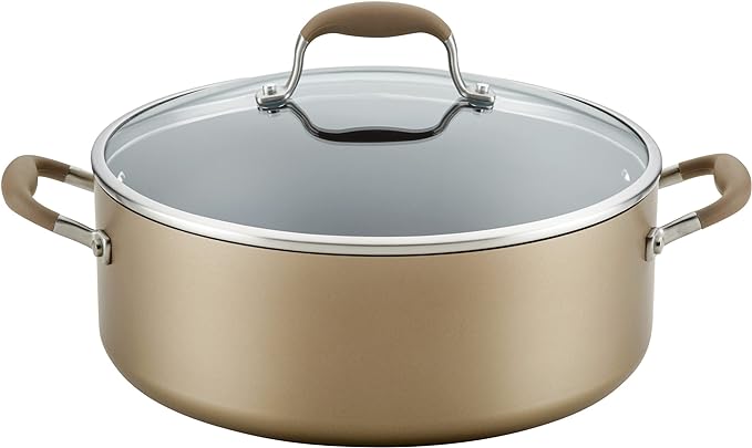 Anolon Advanced Home Hard-Anodized Nonstick Wide Stock Pot/Stockpot by Anolon