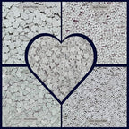 Confect Christmas Sprinkles | Grey Star, Flower & Heart Shaped Edible Sprinkles for Cakes, Cookies & Cupcakes | Holiday Baking Decorations- 5 Oz - Image 2