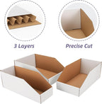 EXYGLO Cardboard Storage Bins Assorted Sizes, 35 Mixed Pack Cardboard Boxes - Image 3