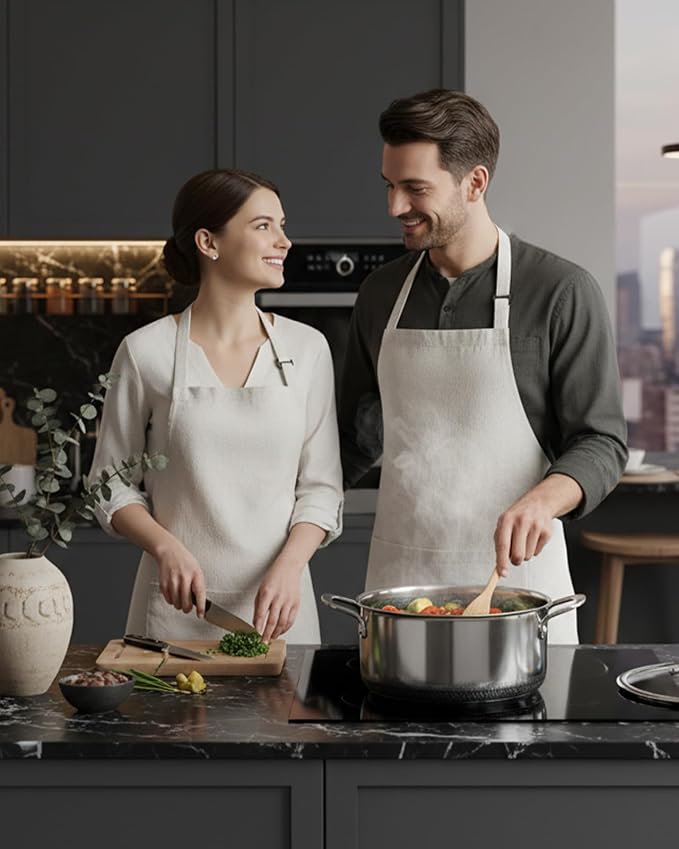 Hybrid Nonstick Pot Set, Stainless steel pot, 1.5QT sauce pan, 2 and 5 QT Stock - Image 6