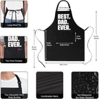 Xornis 100% Cotton Funny Apron for Men Women Adjustable Bib Aprons - Image 3