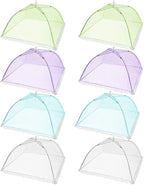 Pop-Up Mesh Screen Tent Umbrella, SPANLA 8 Pack Colored Food Cover Net - Image 2