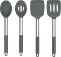 TeamFar Kitchen Utensils, for Non-stick Cookware Flipping, Draining – Gray by TeamFar