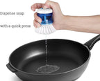 Dish Brush with Soap Dispenser, Firm Bristles Dish Scrubber - Image 4