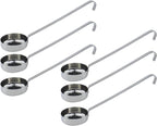 10.55 Inch 3 oz 6 Pcs Silver Stainless Steel 201 Long Handle Soup Spoon by TSNAMAY