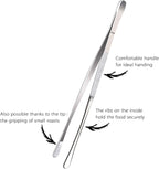 12-Inch Professional Kitchen & Cooking Tweezers Tongs - Image 2
