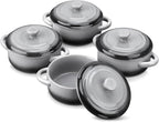 LOVECASA Mini Cocotte with Lid, 12 OZ Small Casserole Dish by LOVECASA