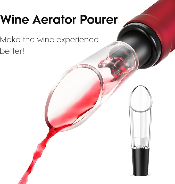 Beneno Multifunctional Wine Bottle Opener Gift Wing Corkscrew, Foil Cutter - Image 6