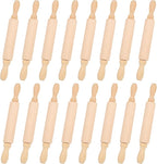 16 Pcs 8 Inch Mini Wooden Rolling Pins Small Wood Rolling Pin Wooden Roller by Unknown