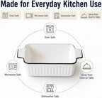 12 Oz Casserole Dish, Ceramic Baking Dishes Sets of 4, Small Casserole Dish - Image 4